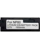 NP80 for Casio Exilim EX-G1 EX-H5 EX-H50 EX-H60 EX-JE10 FNP-80 FNP80 3.7V 1500mAh Li-ion Battery Commerical Battery, Rechargeable NP80 CAMFM