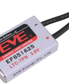 2pcs EVE EF651625 for Speed Campagnolo Bicycle Battery 3.6V Lithium Battery LTC-7PN EVE, Industrial Battery, Non-Rechargeable EF651625X-2lines EVE