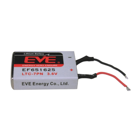 2pcs EVE EF651625 for Speed Campagnolo Bicycle Eagle Picher 3.6V Lithium Battery Industrial Battery, Non-Rechargeable EF651625-C1 EVE