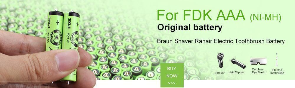 2pcs FDK 1HR-AAAUV for Braun Electric Shaver Cruzer Z3 Z6 5753 2775 28651.2V Ni-Mh Rechargeable Battery Consumer battery, Rechargeable, Shaver Battery 1HR-AAAUV FDK