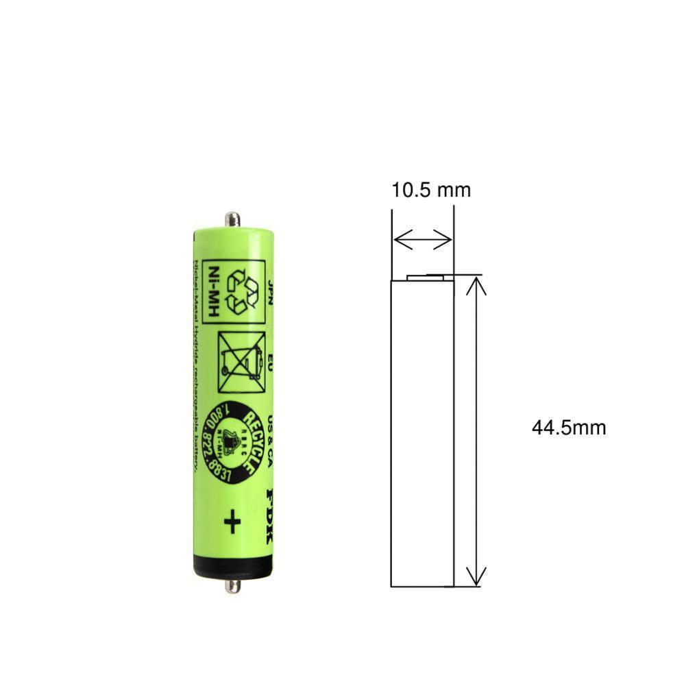 2pcs FDK 1HR-AAAUV for Braun Electric Shaver Cruzer Z3 Z6 5753 2775 28651.2V Ni-Mh Rechargeable Battery Consumer battery, Rechargeable, Shaver Battery 1HR-AAAUV FDK