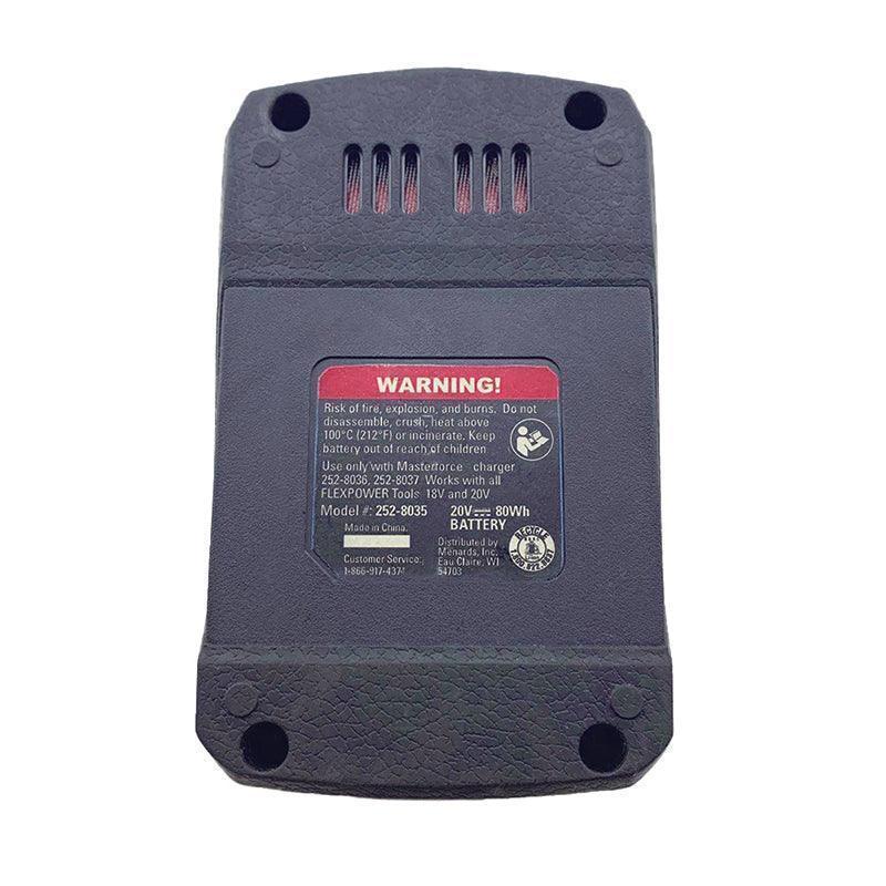 FLEXPOWER MASTERFORCE F13-YZ01B for Electrical Tool Battery 20V 4000mAh Li-ion Battery 252-8035 power tool F13-YZ01B FLEXPOWER