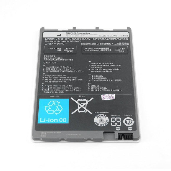 FUJIFILM 125N100050 for DR-ID600 DR-ID601SE 611 DR613SE 1201SE 1212SE DR Flat panel detector battery 11.1V Li-Ion Battery Flat Panel Detector Battery, Medical Battery 125N100050 FUJIFILM