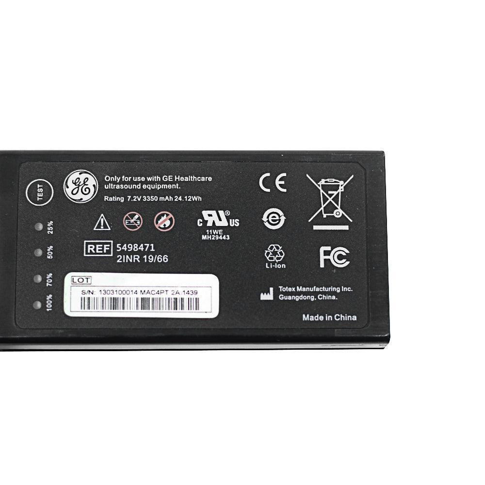 Original GE Healthcare 5498471 for Ultrasound Equipment battery 7.2V 3350mAh Li-Ion Battery 2INR 19/66 Medical Battery, Rechargeable, Ultrasound System Battery 5498471 GE Healthcare