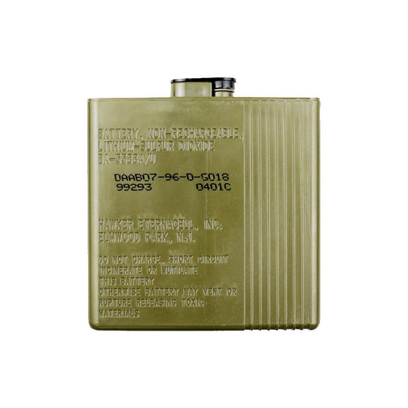 HAWKER BA-5588A/U for PRC-68 PRC-128 PRC-136 Survival Radio Battery 12V Lithium Battery BA5588A military battery, Non-Rechargeable BA-5588A/U HAWKER