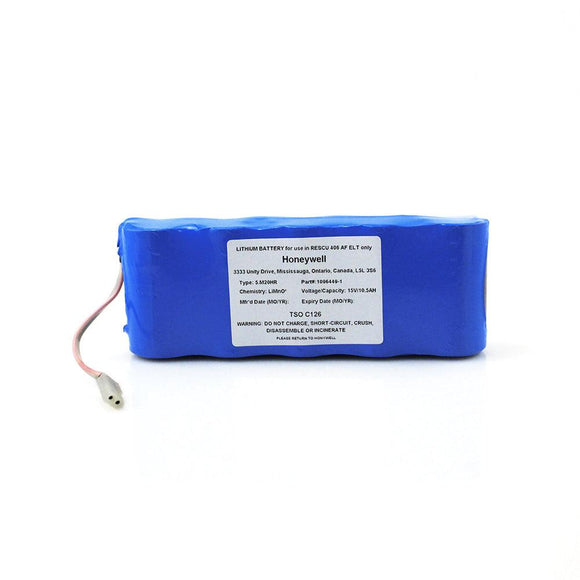 Honeywell C126 For TSO TSO-C142 1096801-1 and RESCU 406 MHz AF ELT Only 15V Lithium Battery Non-Rechargeable C126 Honeywell