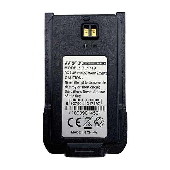 Hytera HYT BL1719 for TC-508 TC-500S TC-585 TC-560 TC-510 BH1104 BH1106 BH1301 Two Way Radio Battery 7.4V 1650mAh Li-Ion Battery Commerical Battery, Phone Battery, Rechargeable BL1719 HYT