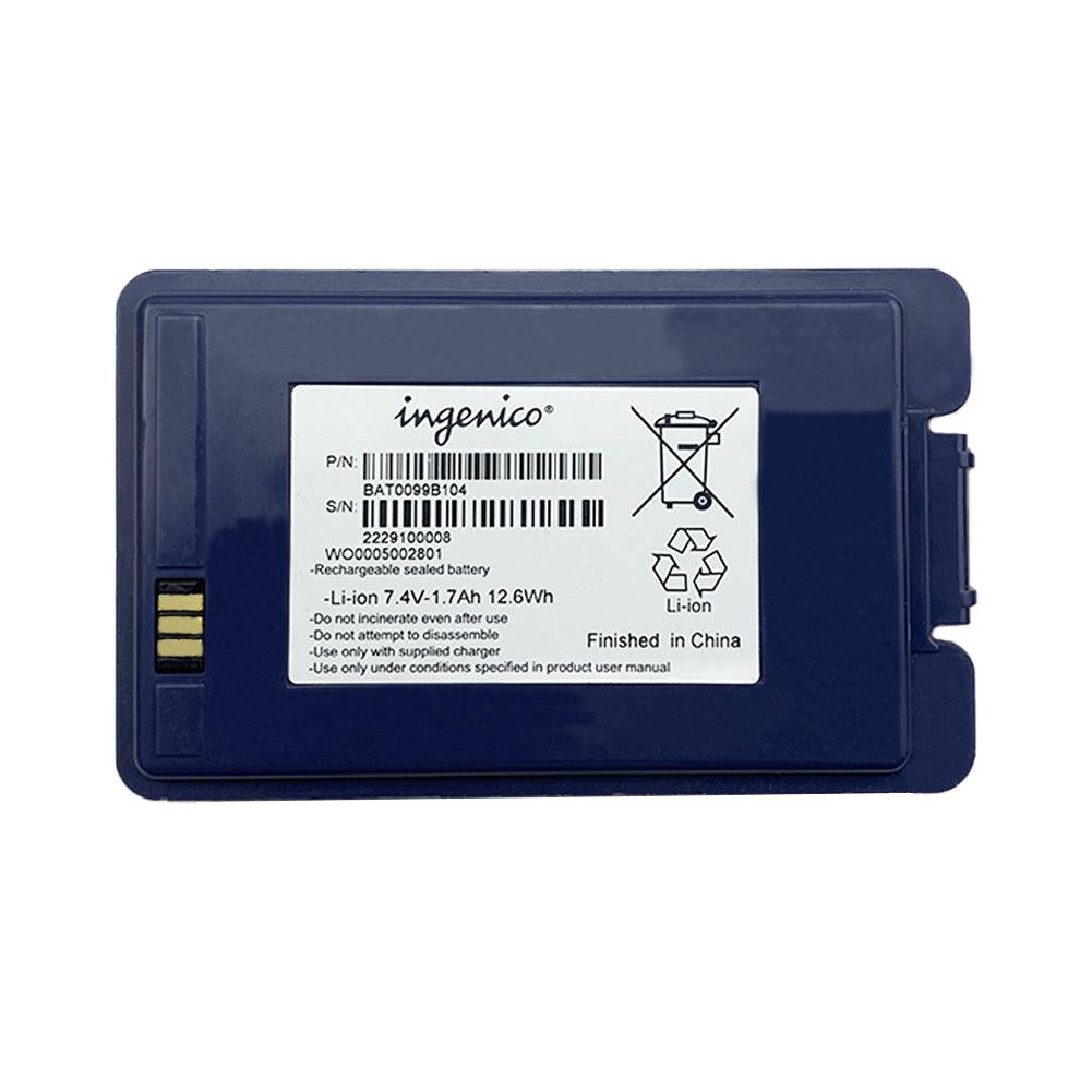 Ingenico WO0005002801 For Payment Terminal Replacement battery 7.4V 1700mAh Li-Ion Battery BAT0099B104 Commerical Battery, Rechargeable WO0005002801 Ingenico