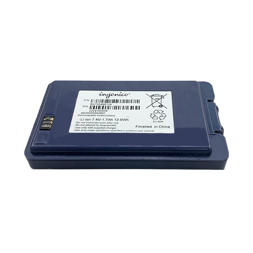 Ingenico WO0005002801 For Payment Terminal Replacement battery 7.4V 1700mAh Li-Ion Battery BAT0099B104 Commerical Battery, Rechargeable WO0005002801 Ingenico