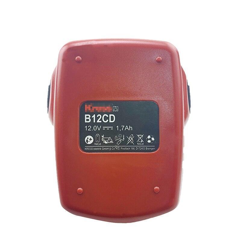 Kress B12CD Power Tool Battery 12V 1700mAh Ni-Cd Battery power tool B12CD 12V Kress