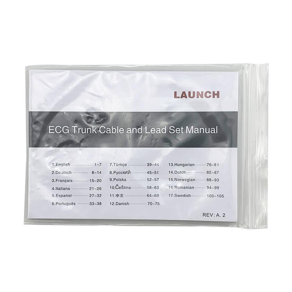 LAUNCH ECG Trunk Cable and Lead Set Manual 98ME01AA321 Goldway mindray Medical Cable 98ME01AA321 LAUNCH