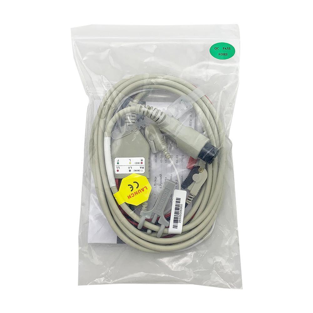 LAUNCH ECG Trunk Cable and Lead Set Manual 98ME01AA321 Goldway mindray Medical Cable 98ME01AA321 LAUNCH