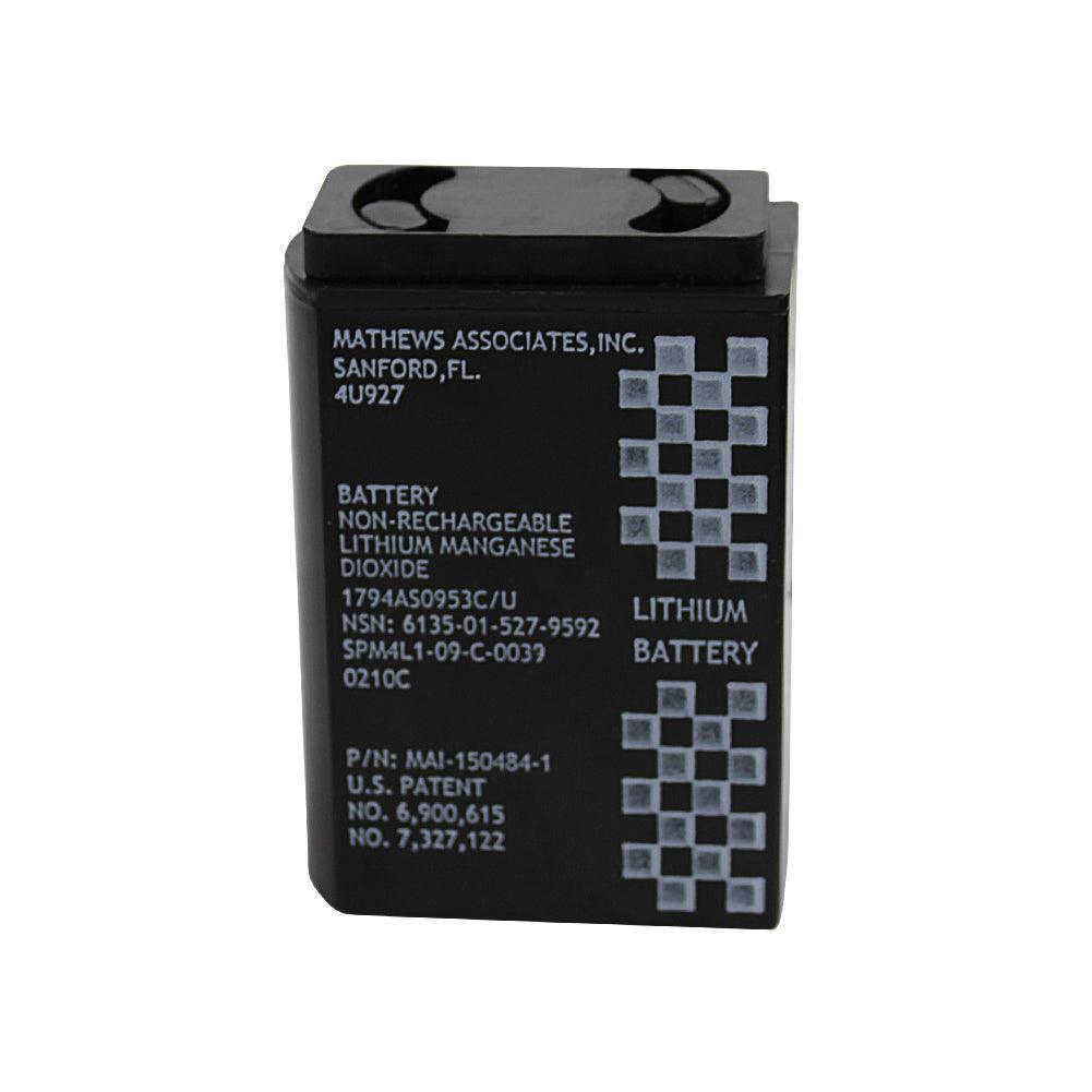 Mathews Associates BA5112/U For 6135-01-527-9592 1794AS0953C/U MAIFL VHF Wireless Telephone Battery 12V Lithium Battery military battery, Non-Rechargeable, Phone Battery BA5112/U Mathews Associates