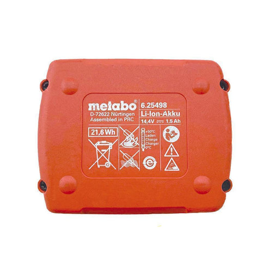 Metabo D-72622 6.25498 BS ULA RC SB SSD SSW Power Tool Battery 14.4V 1500mAh Li-Ion Battery NL5498 Metabo