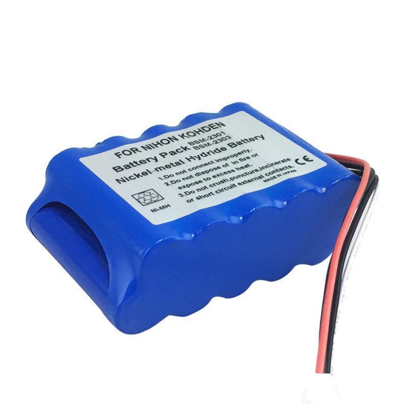 Nihon Kohden BSM-2301 for BSM-2303 X062 YS-076P5 BSM-2301A Patient Monitor Battery 12V Ni-MH Rechargeable Battery Medical Battery, Patient Monitor Battery, Rechargeable, top selling BSM-2301 NIHON KOHDEN