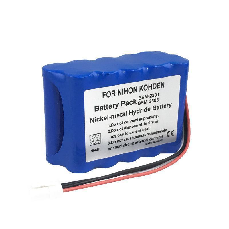 Nihon Kohden BSM-2301 for BSM-2303 X062 YS-076P5 BSM-2301A Patient Monitor Battery 12V Ni-MH Rechargeable Battery Medical Battery, Patient Monitor Battery, Rechargeable, top selling BSM-2301 NIHON KOHDEN