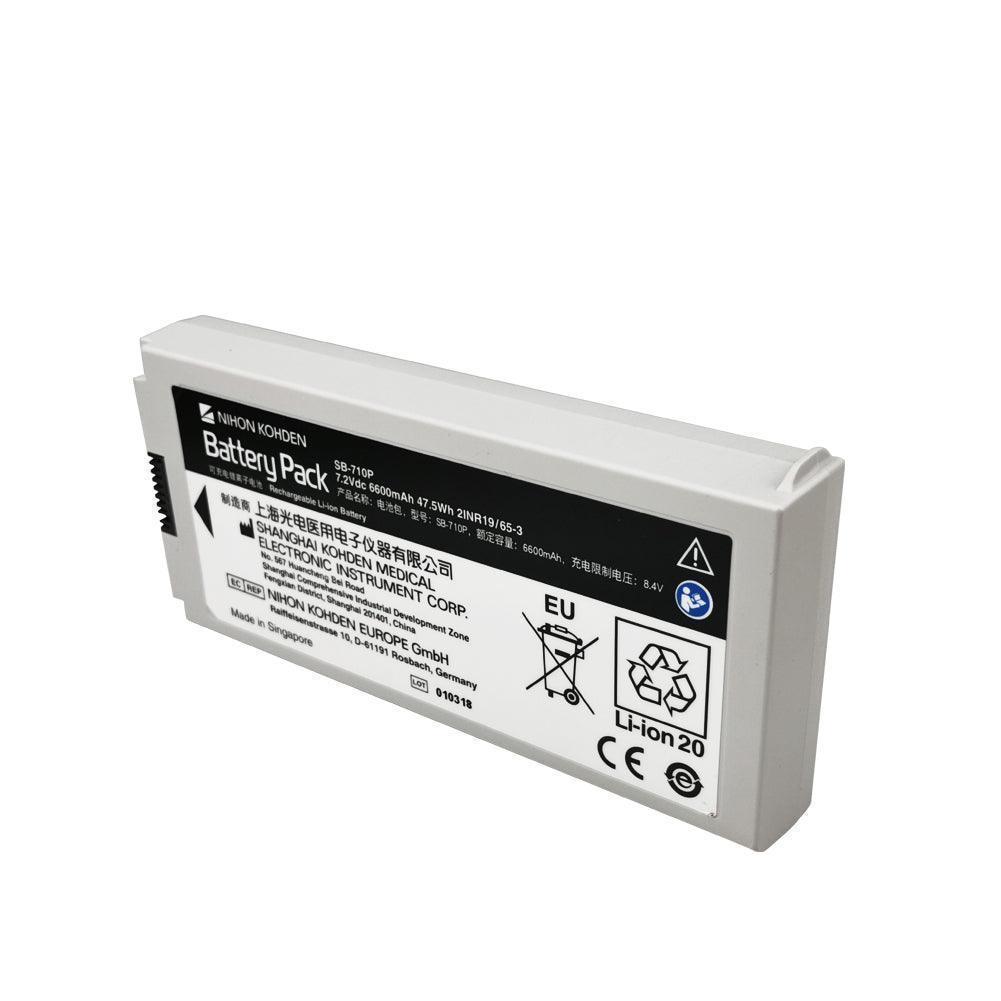 Original NIHON KOHDEN SB-710P for Lay Rescuers Defibrillation Monitor Medical Battery 7.2V 6600mAh Li-Ion Battery 2IN19/65-3 Defibrillator Battery, Medical Battery, Patient Monitor Battery, Rechargeable SB-710P NIHON KOHDEN