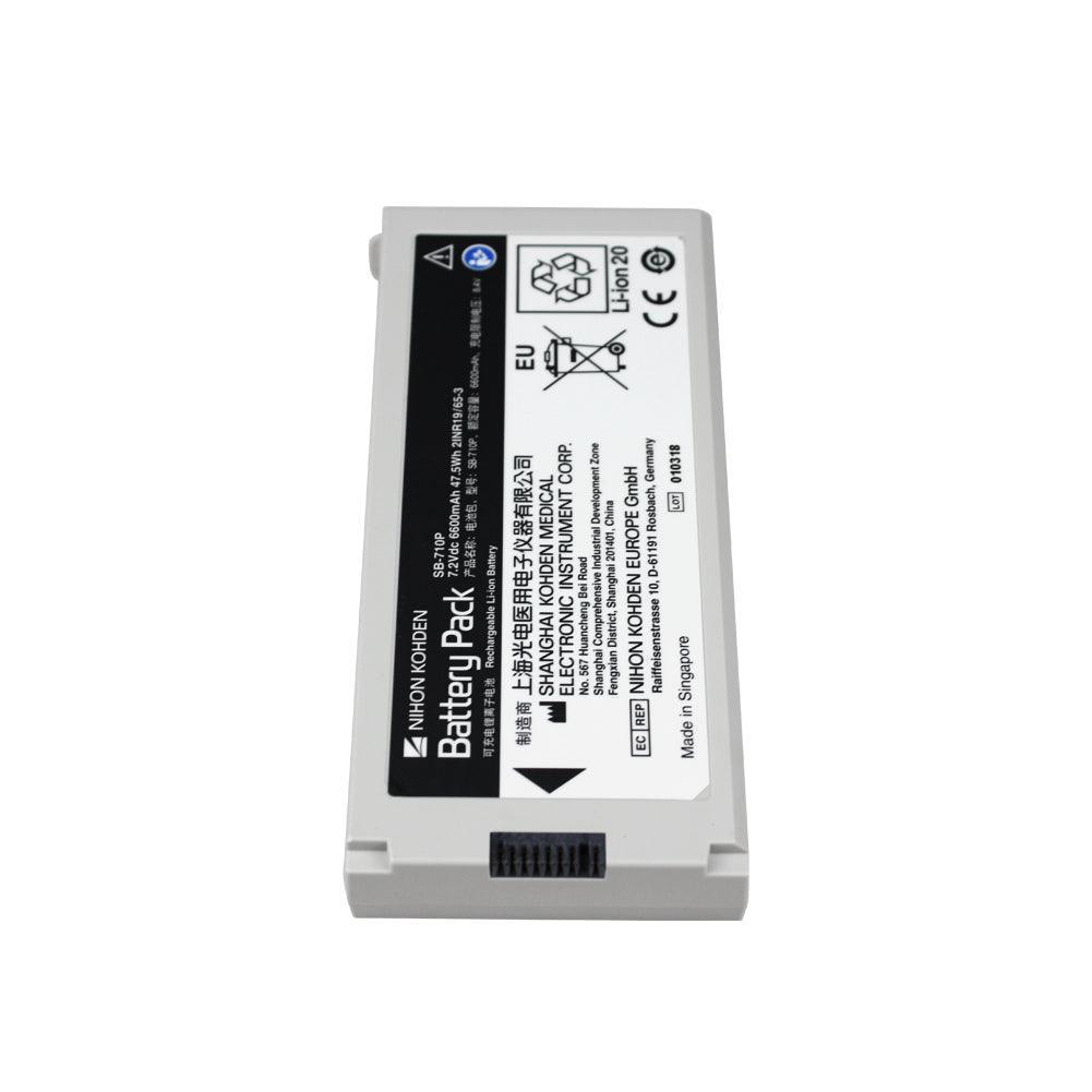 Original NIHON KOHDEN SB-710P for Lay Rescuers Defibrillation Monitor Medical Battery 7.2V 6600mAh Li-Ion Battery 2IN19/65-3 Defibrillator Battery, Medical Battery, Patient Monitor Battery, Rechargeable SB-710P NIHON KOHDEN