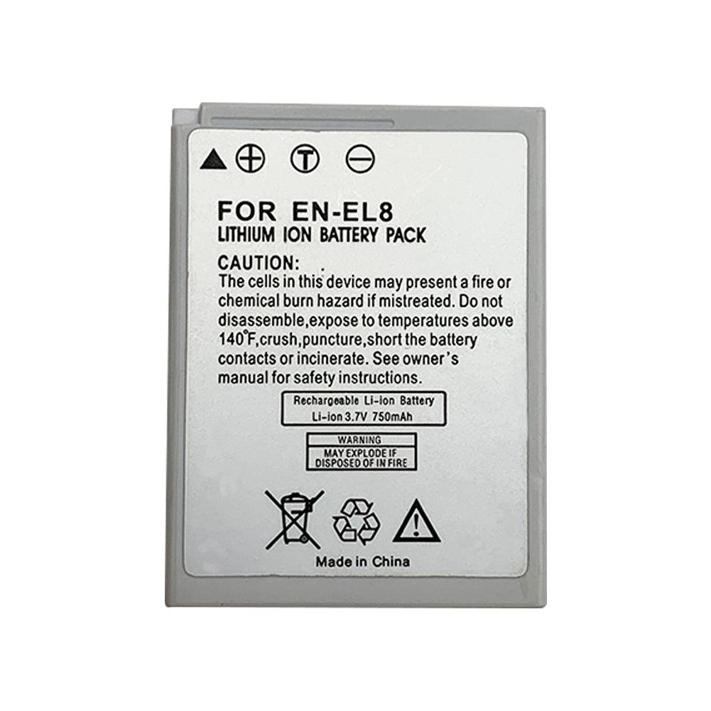 Original Nikon Coolpix EN-EL8 for P1 S3 S5 S6 S7C S8 Digital Cameras Battery 3.7V Li-ion Battery camera battery, Commerical Battery, Rechargeable EN-EL8 Nikon