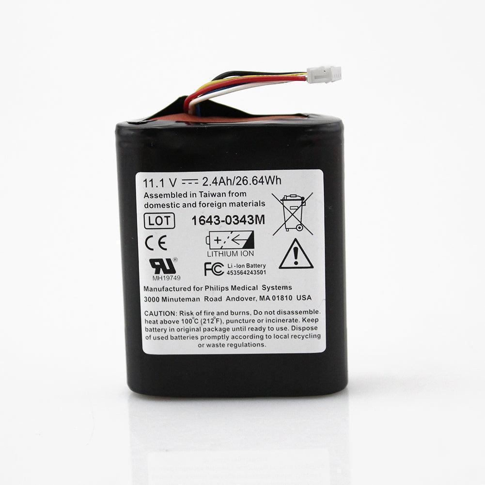 Original 1643-0343M PHILIPS VMS VS1 VS2 Monitor Battery 11.1V 2.4Ah Li-Ion Battery 453564243501 Philips Battery 989803174881 PHILIPS