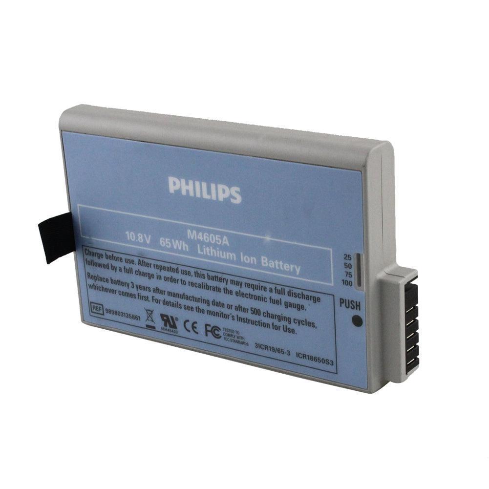 Original Philips M4605A for IntelliVue MP20 MP30 Bedside Patient Monitor Battery 10.8V Li-Ion Battery 989803135861 M8002A M8100 M8001A Medical Battery, Patient Monitor Battery, Philips Battery, Rechargeable, top selling M4605A PHILIPS