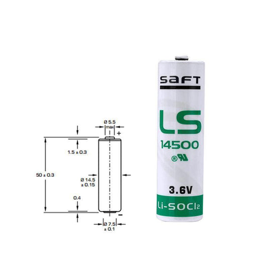 10pcs Original SAFT LS14500 for Water Meter Electricity Meter PLC ER6V TL-5903 3.6V Lithium Battery Industrial Battery, Non-Rechargeable, saft LS14500 SAFT