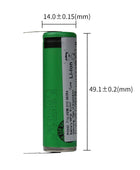 SONY US14500VR2 For HX6730/6710/6720 HX6920 HX9370/9360/9350/9340 Electric Toothbrush Battery 3.7V Battery Consumer battery, Non-Rechargeable, Shaver Battery, shaver machine battery US14500VR2 SONY