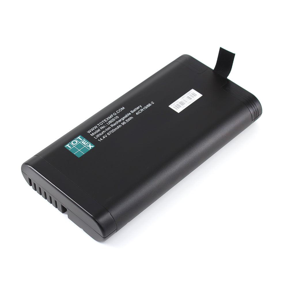 TOTEX U80510 For ImageCast X Prime 14.4V 6700mAh 96.5Wh 4ICR19/66-2 Li-ion Battery TOTEMFG RRC2054-2 Commerical Battery, Rechargeable U80510 TOTEX