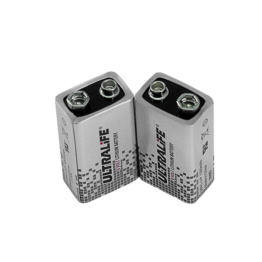 2 pcs Ultralife U9VL-J-P for Drager Oxygen ventilator 9-9.5V Lithium Battery Consumer battery, Non-Rechargeable, Stock In Canada, Stock In Mexico U9VL-J-P Ultralife