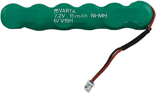 Varta 6/V15H for CMOS Resume RTC Symbol MC9090-GK0HJEFR7US, MC9090-GK0HJEFR8ER, MC9090-GK0HJEFR9CN, MC9090-GK0HJEQA6WR, MC9090-GK0HJFFA60HJFFA6090-G6WR WR 7.2V 15mAh NI-MH battery Rechargeable 6/15H VARTA